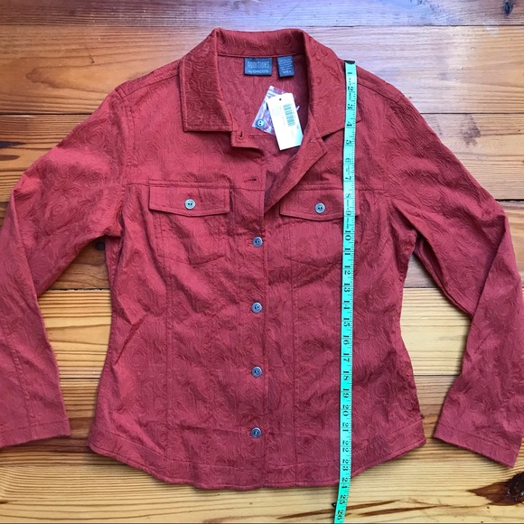 Chico’s Additions Orange Button Jacket, NWT, 0 - Picture 11 of 16